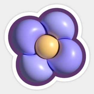 3d flower Sticker